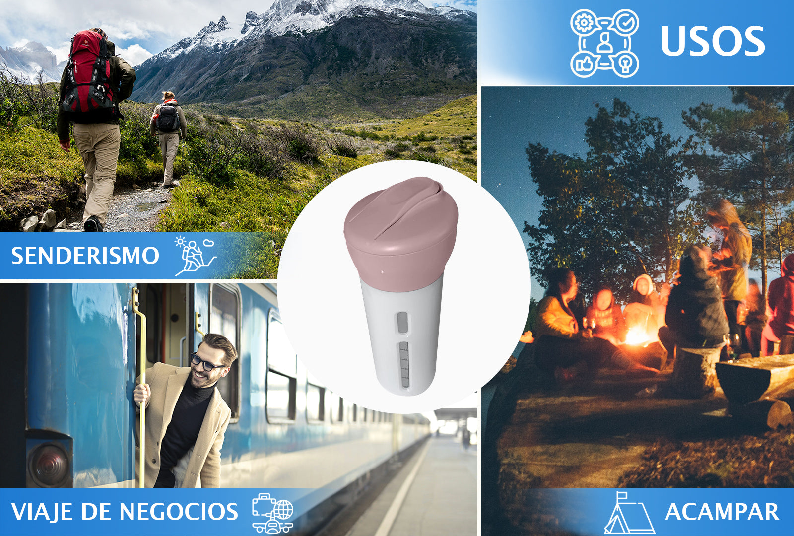 DISPENSADOR CREMAS PARA VIAJE SET DE 2 SKU : 020-004-915