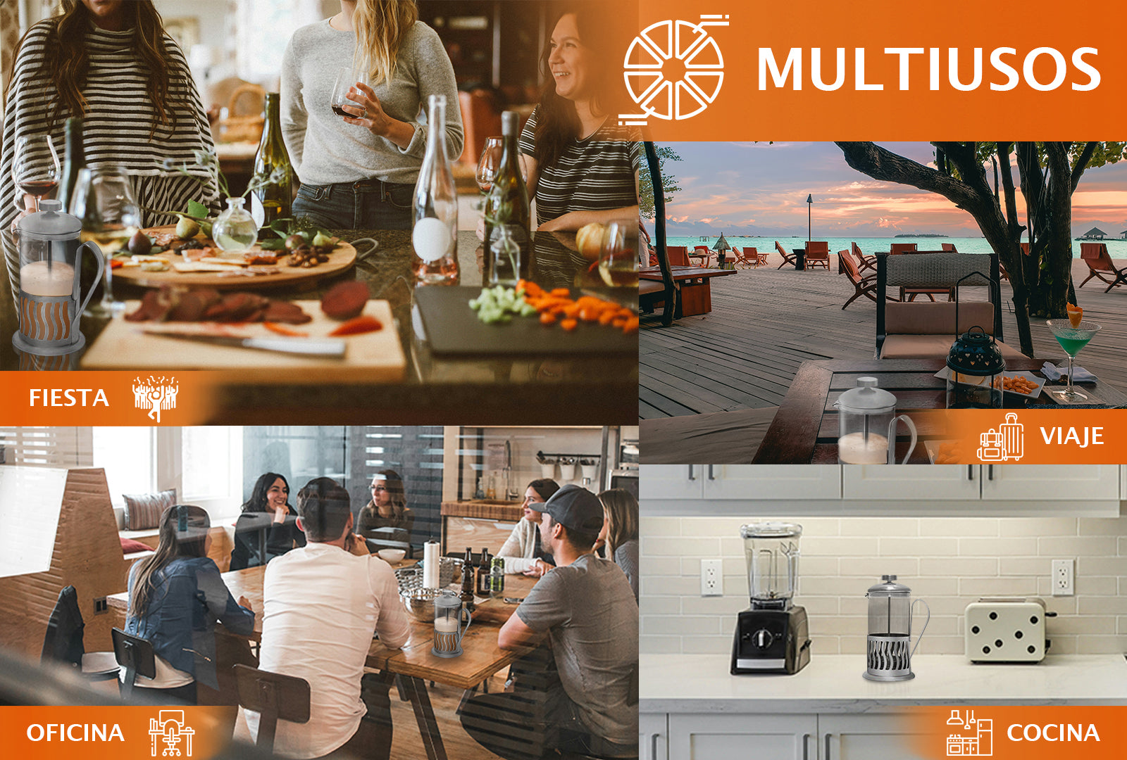 PRENSA FRANCESA 600 ML SKU : 027-101-060