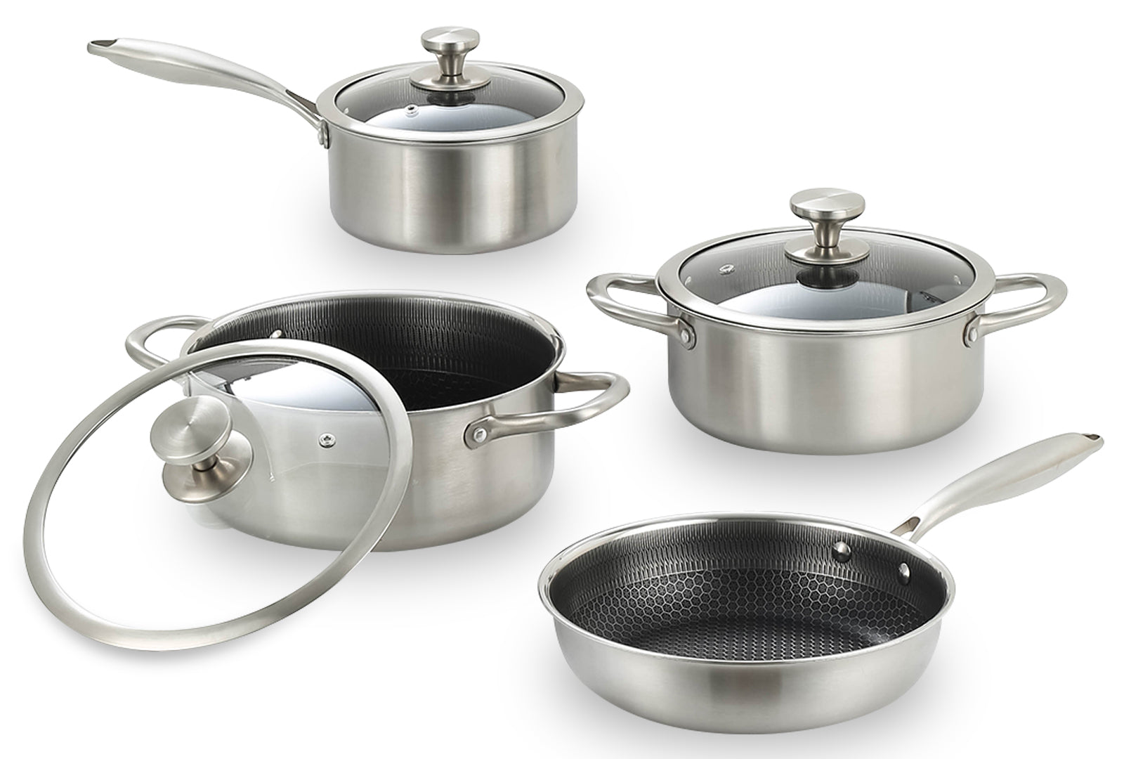 SETX7 BATERÍA DE ACERO INOX. SKU : 049-007-904