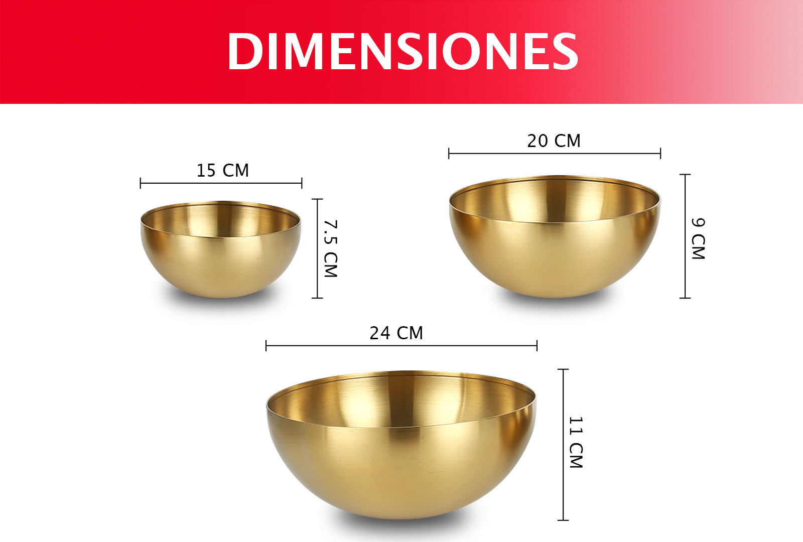 SETX3 BOWLS DORADOS SKU : 146-003-902