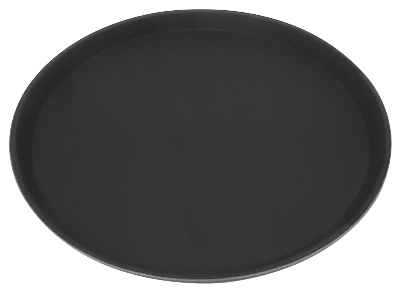 CHAROLA REDONDA 35 CM FIBRA DE VIDRIO NEGRA SKU : 056-003-002