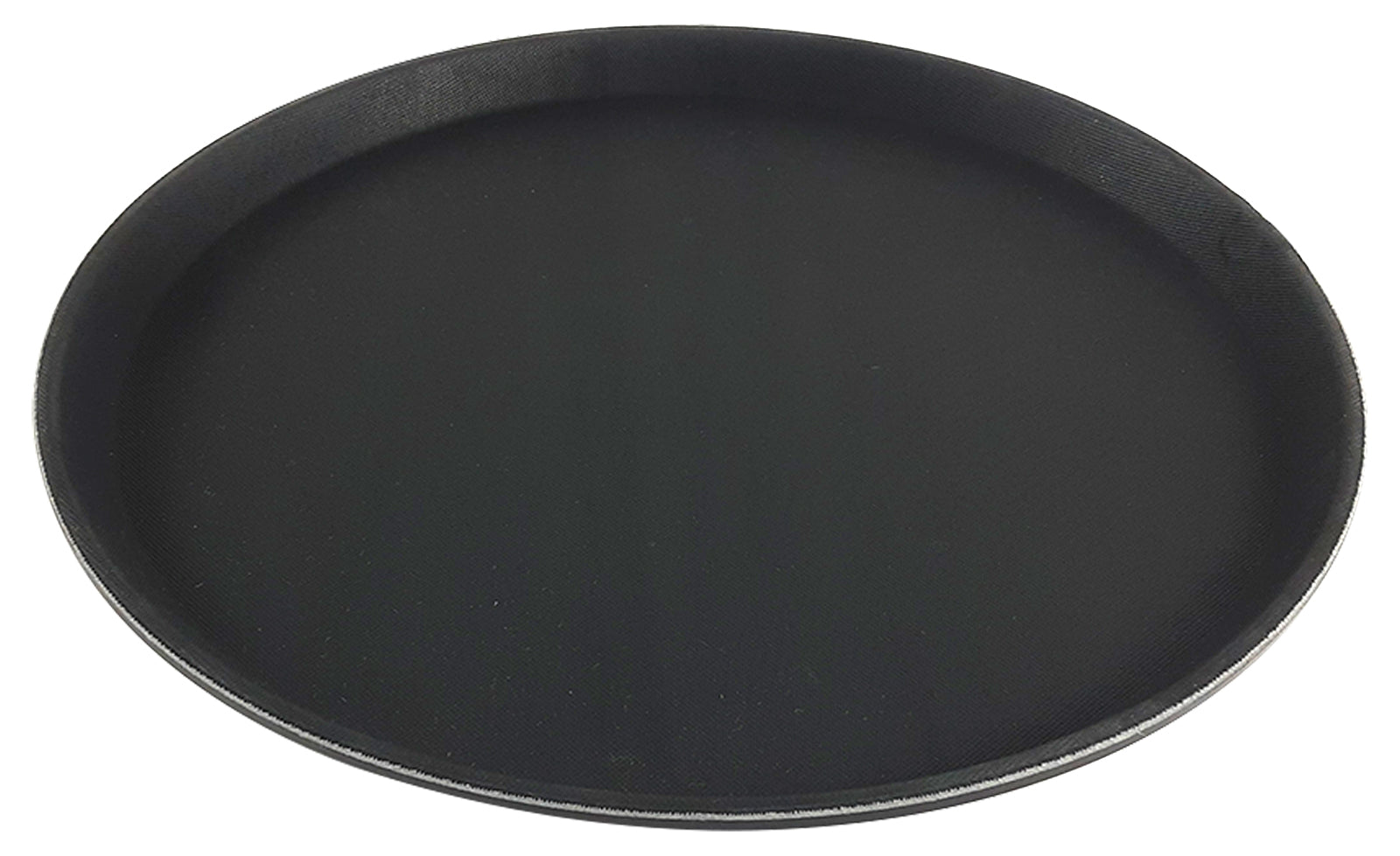 CHAROLA REDONDA 40 CM FIBRA DE VIDRIO NEGRA SKU : 056-003-003