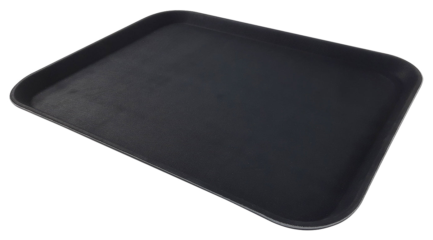 CHAROLA RECTANGULAR 38 X51 FIBRA DE VIDRIO NEGRA SKU : 056-003-005