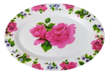PLATO OVALADO 12" DE MELAMINA SKU : 003-024-002