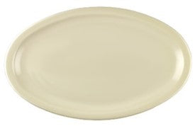 PLATO OVALADO 9" BEIGE DE MELAMINA SKU : 004-008-103