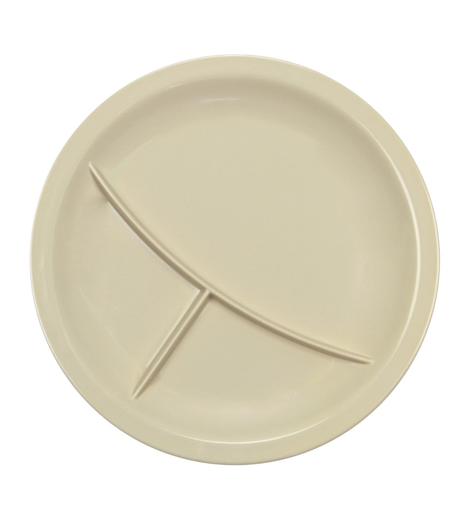 PLATO 3 SECCIONES 9" BEIGE DE MELAMINA     SKU : 004-008-126