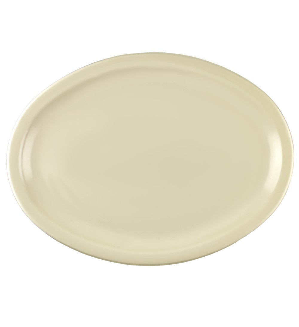 PLATO OVALADO 11.5" BEIGE DE MELAMINA SKU : 004-008-501