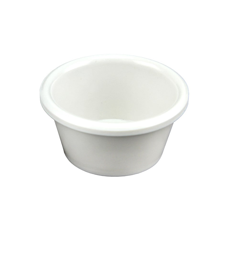 RAMEQUIN DE 2 OZ MELAMINA BLANCA SKU : 004-009-124