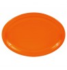 PLATO OVALADO 11.5" MELAMINA NARANJA SKU : 004-011-101