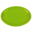 PLATO OVALADO 11.5" MELAMINA VERDE SKU : 004-012-101