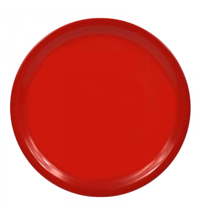 PLATO TRINCHE 10" DE MELAMINA ROJO SKU : 004-016-107