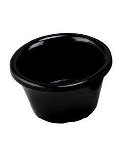 RAMEQUIN DE 4 OZ MELAMINA NEGRO SKU : 004-017-125