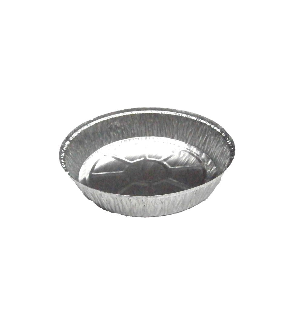 CHAROLA CIRCULAR DE ALUMINIO DESECHABLE 23x4.5cm     SKU : 020-003-020