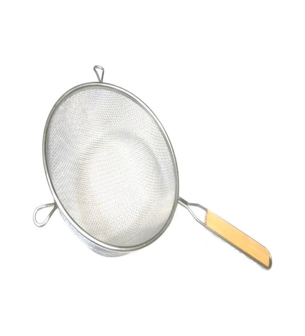 COLADOR ACERO INOXIDABLE 20CM MALLA DOBLE/MGO MAD SKU : 022-003-005
