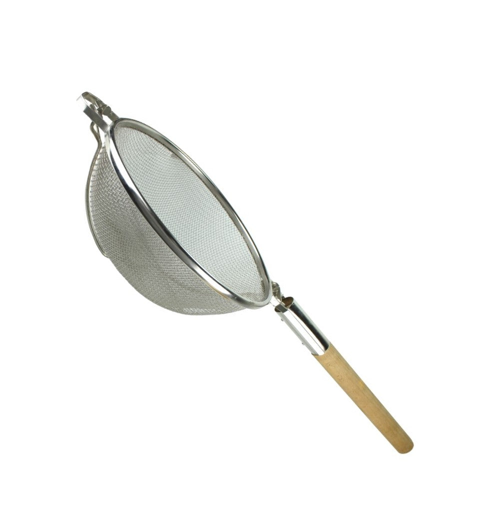 COLADOR ACERO INOXIDABLE 30CM MALLA DOBLE/MGO MAD SKU : 022-003-009