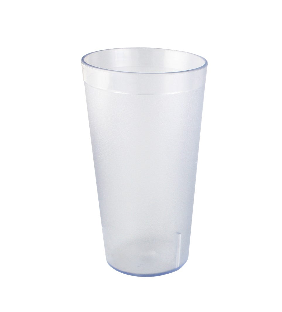 VASO TRANSPARENTE "SAN" 12OZ, 7.4x13CM     SKU : 023-001-004