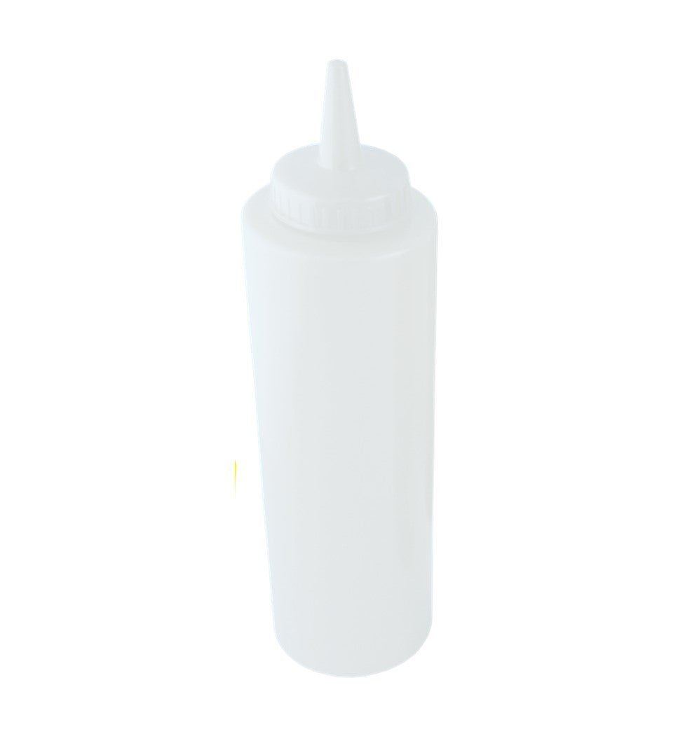 BOTELLA DISPENSADORA PLASTICO TRANSPARENTE 8OZ     SKU : 023-001-008