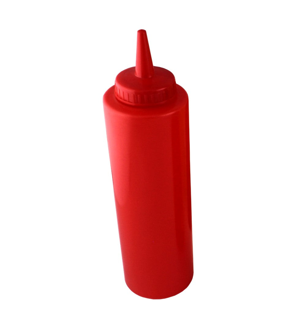 BOTELLA DISPENSADORA PLASTICO ROJA 8OZ SKU : 023-001-009