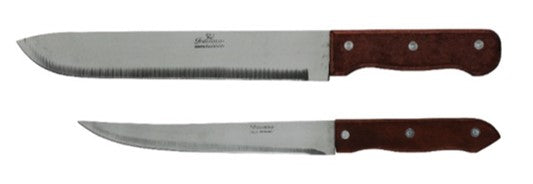 DOCENA CUCHILLO CHEF 12" MANGO MADERA SKU : 051-001-004