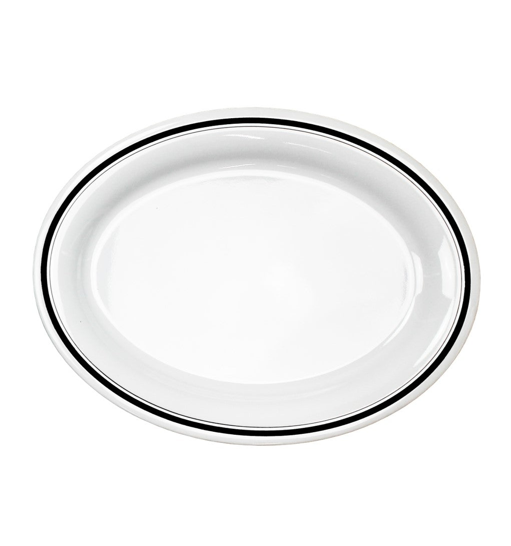 PLATO OVALADO 14" MEL DIAMAN ZAFIRO DECO SKU : 105-010-103