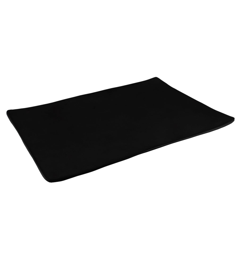 PLATO RECTANGULAR 30 CM MELAMINA JET BLACK SKU : 105-051-101