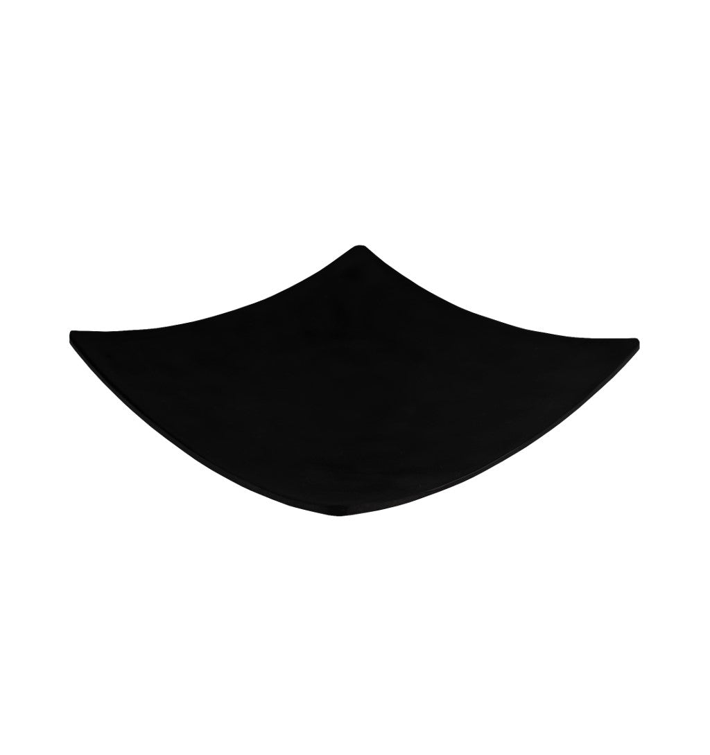 PLATO CUADRADO 18 CM MELAMINA JET BLACK SKU : 105-051-108