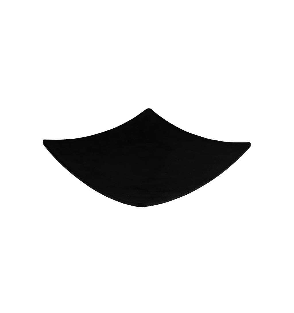 PLATO CUADRADO 15 CM MELAMINA JET BLACK SKU : 105-051-109