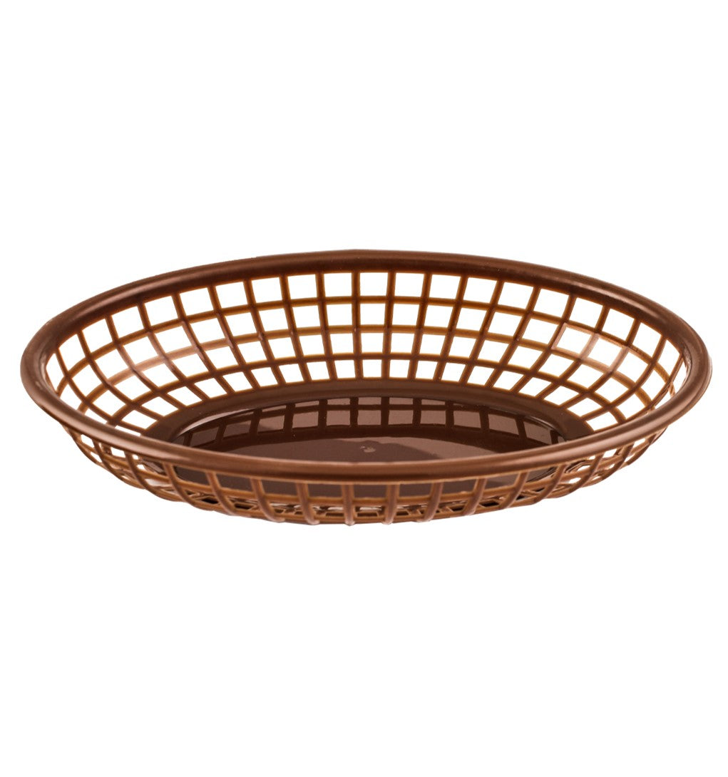 CANASTA FAST FOOD OVAL 23X15X4CM, CAFE SKU : 121-001-001