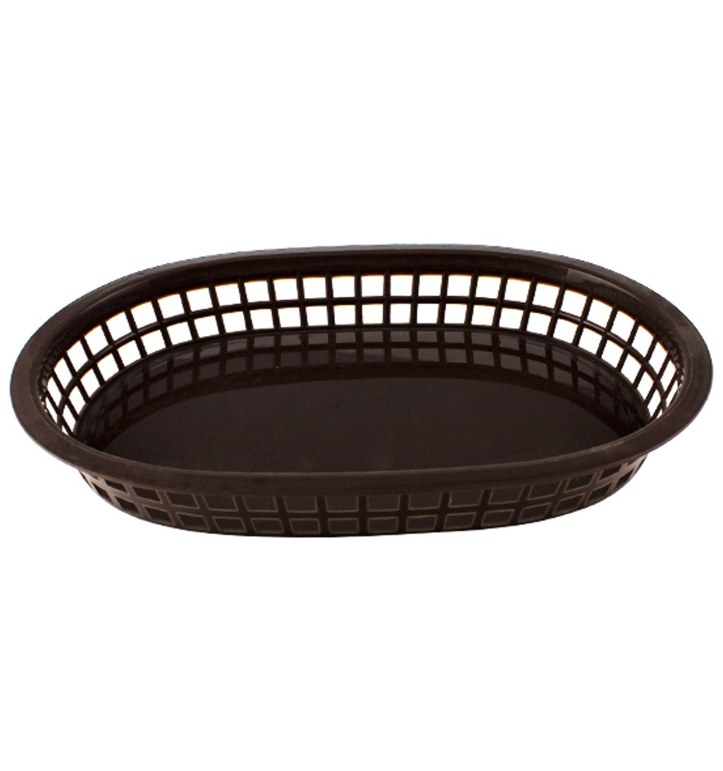 CANASTA FASTFOOD OBLONGA 27.5X17.5X4CM CAFE SKU : 121-002-001