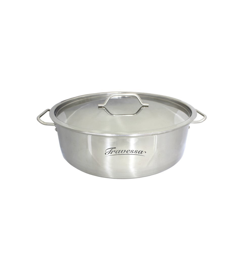 BUDINERA DE ACERO INOXIDABLE SIN DISCO VAPORIZADOR DE ESPESOR 0.8 Y CAPACIDAD DE 20.5 Y TAMANO DE 35X22 CM SKU : 141-002-004