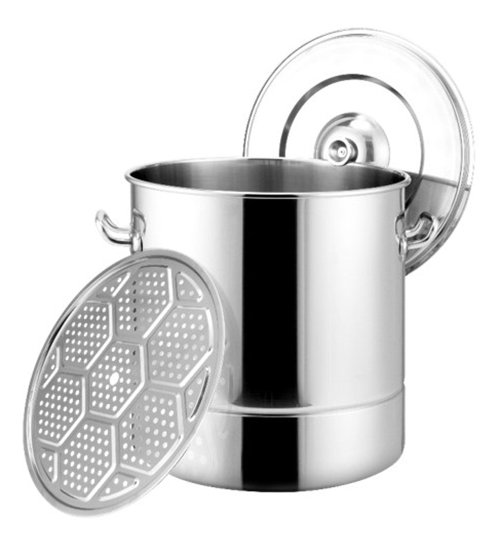 VAPORERA DE ACERO INOXIDABLE CON DISCO VAPORIZADOR DE ESPESOR 0.7MM 70L 45X45CM SKU : 141-101-070