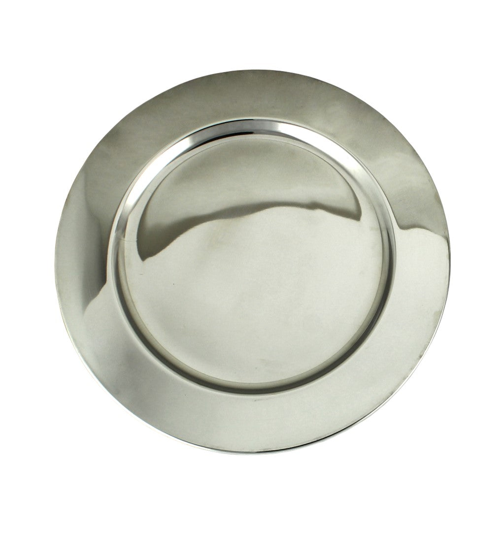PLATO BASE DE ACERO INOXIDABLE 30CM SKU : 146-013-030