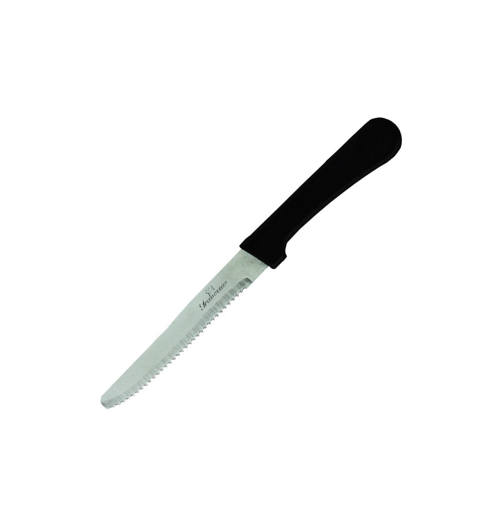 DOCENA DE CUCHILLO PARA CARNE DE 5" CON MANGO PLASTICO SKU : 151-001-001