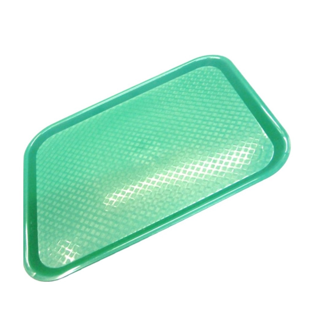 CHAROLA FAST FOOD PLASTICO VERDE 10X14"     SKU : 156-002-002