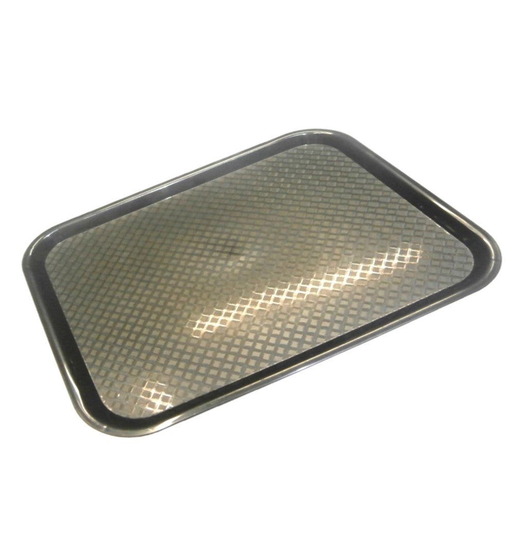 CHAROLA FAST FOOD PLASTICO NEGRA 12X16" SKU : 156-003-006