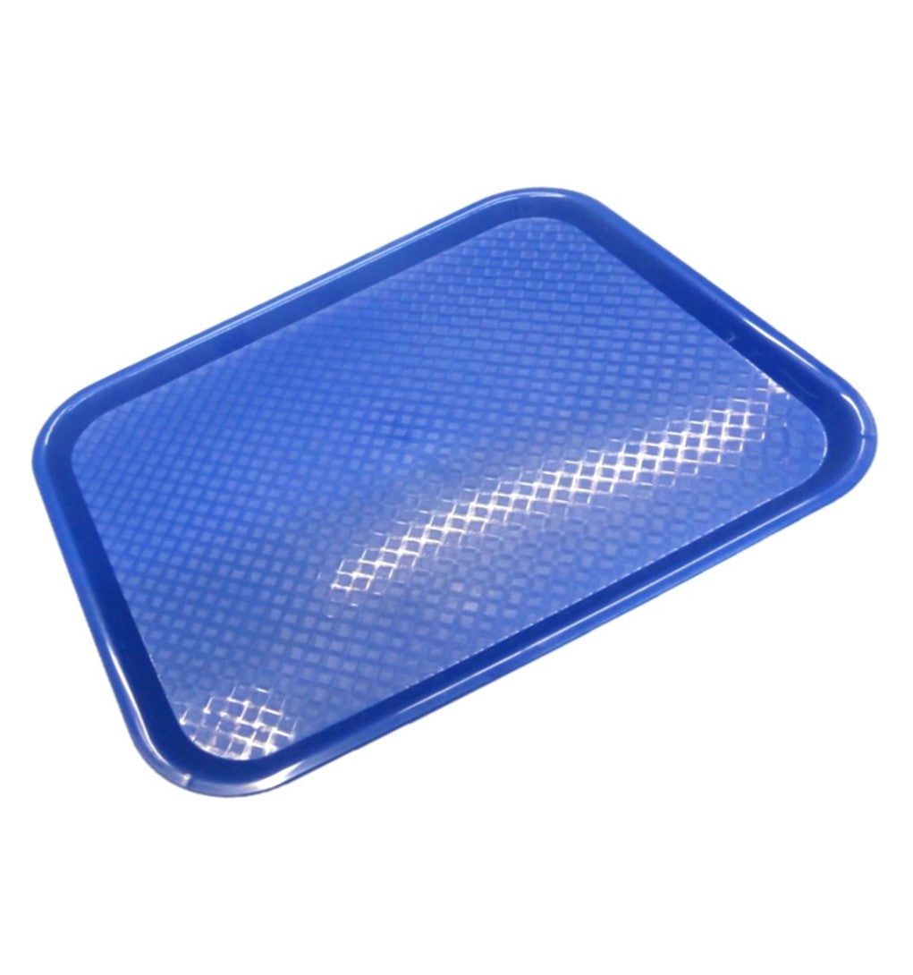 CHAROLA FAST FOOD PLASTICO AZUL 12X16"     SKU : 156-003-007