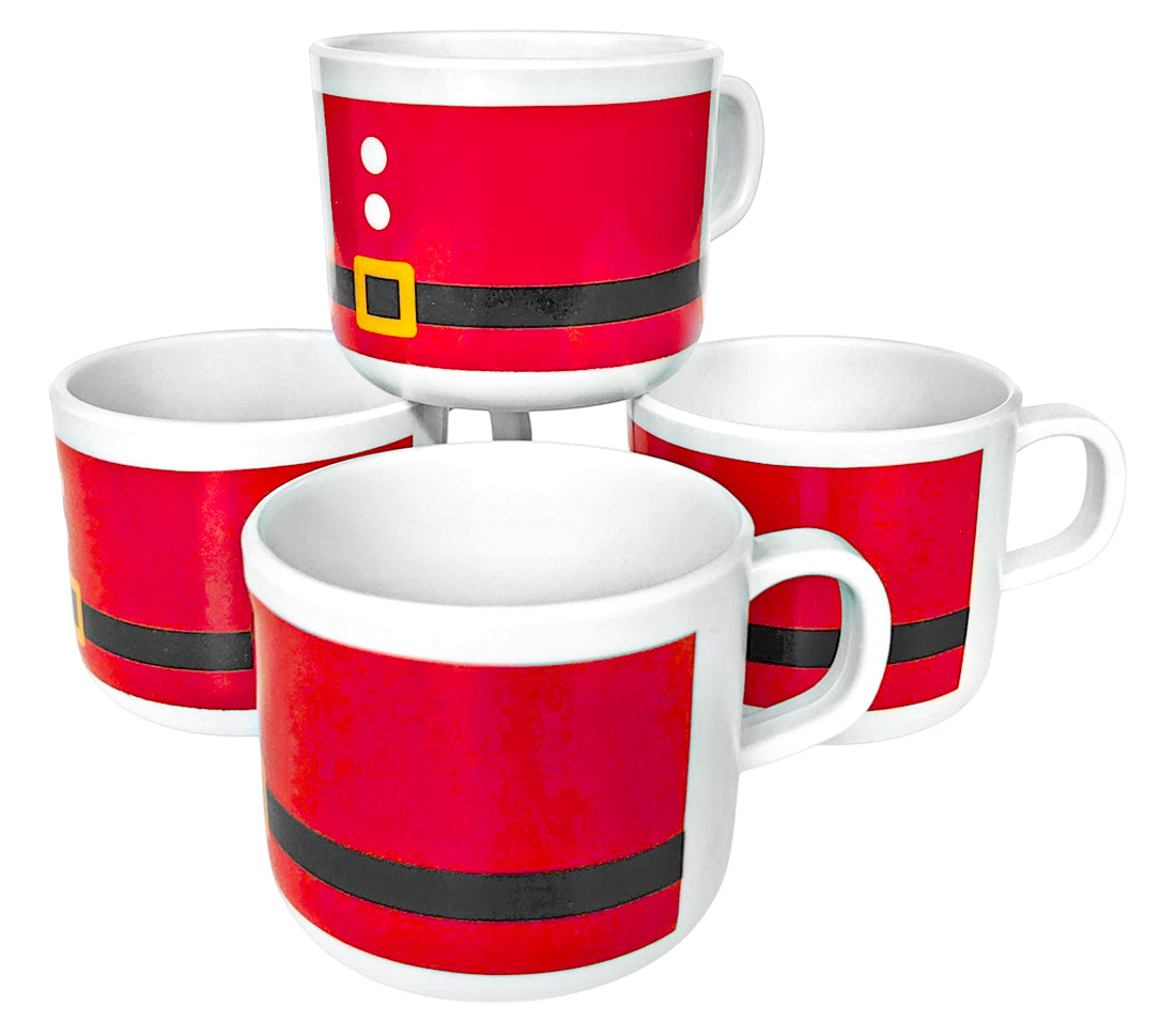 SET 4 TAZAS 200ML MELAMINA NAVIDAD           SKU : 003-026-904