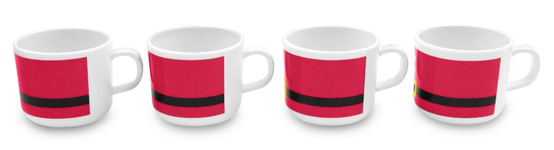 SET 4 TAZAS 200ML MELAMINA NAVIDAD           SKU : 003-026-904