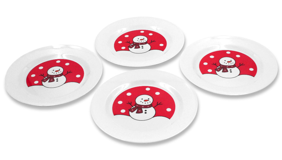 SET 4 PLATOS TRINCHE 11" MELA NAVIDAD           SKU : 003-026-906