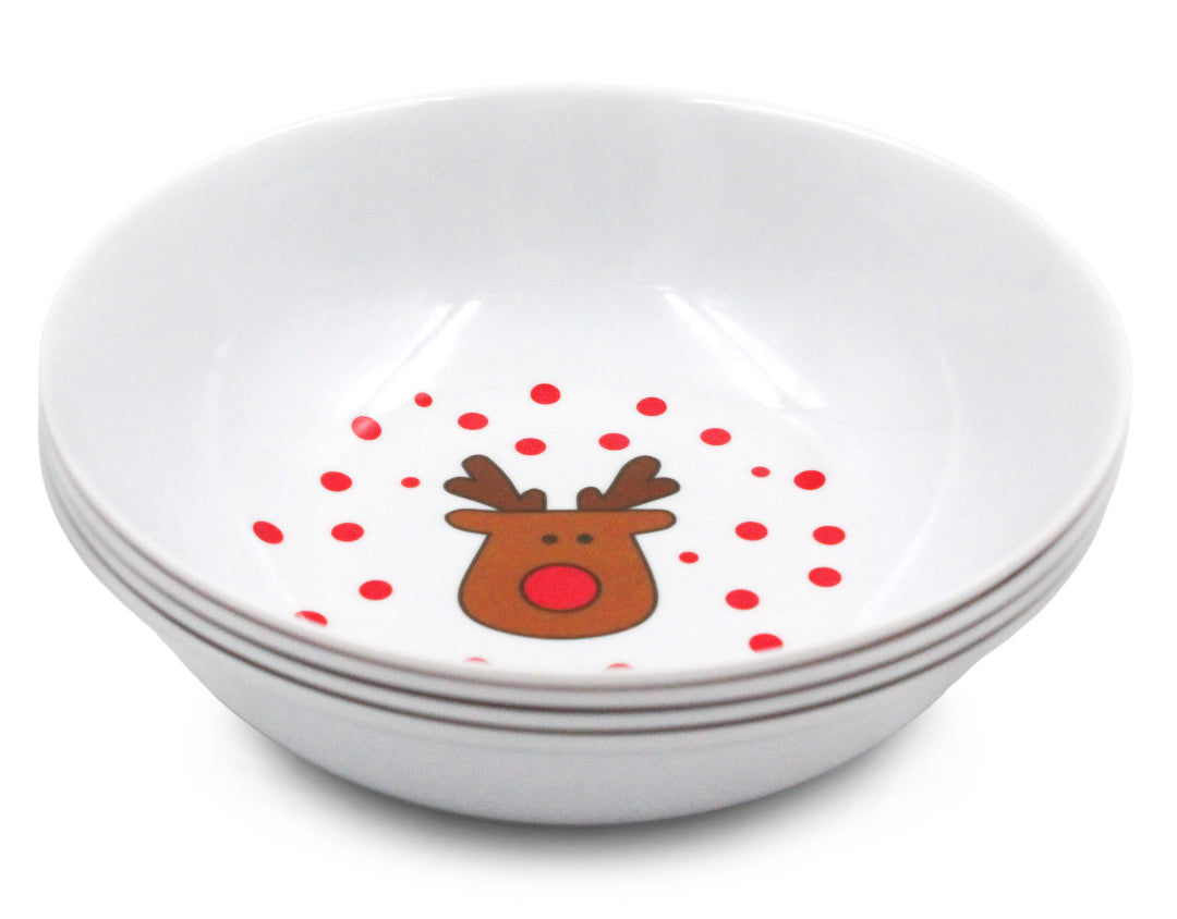 SET 4 TAZONES 6" MELAMINA NAVIDAD          SKU : 003-026-924