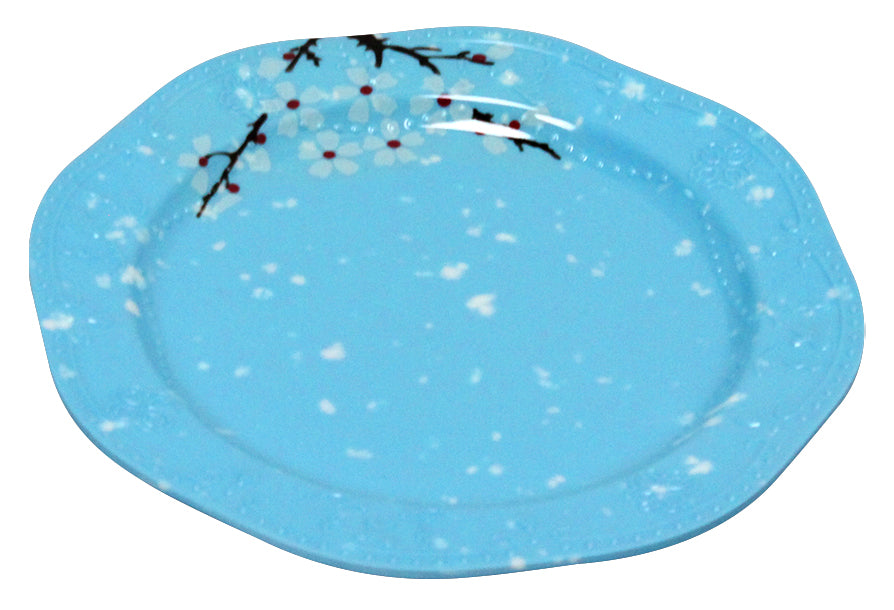 PLATO PASTELERO 8 MELAMINA AZUL DECO         SKU: 003-301-020