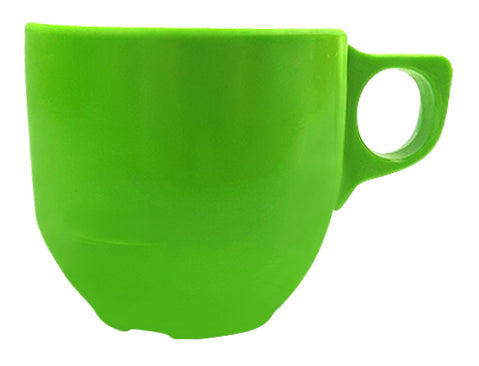 TAZA 8 X 7 CM DE MELAMINA VERDE     SKU : 004-005-018