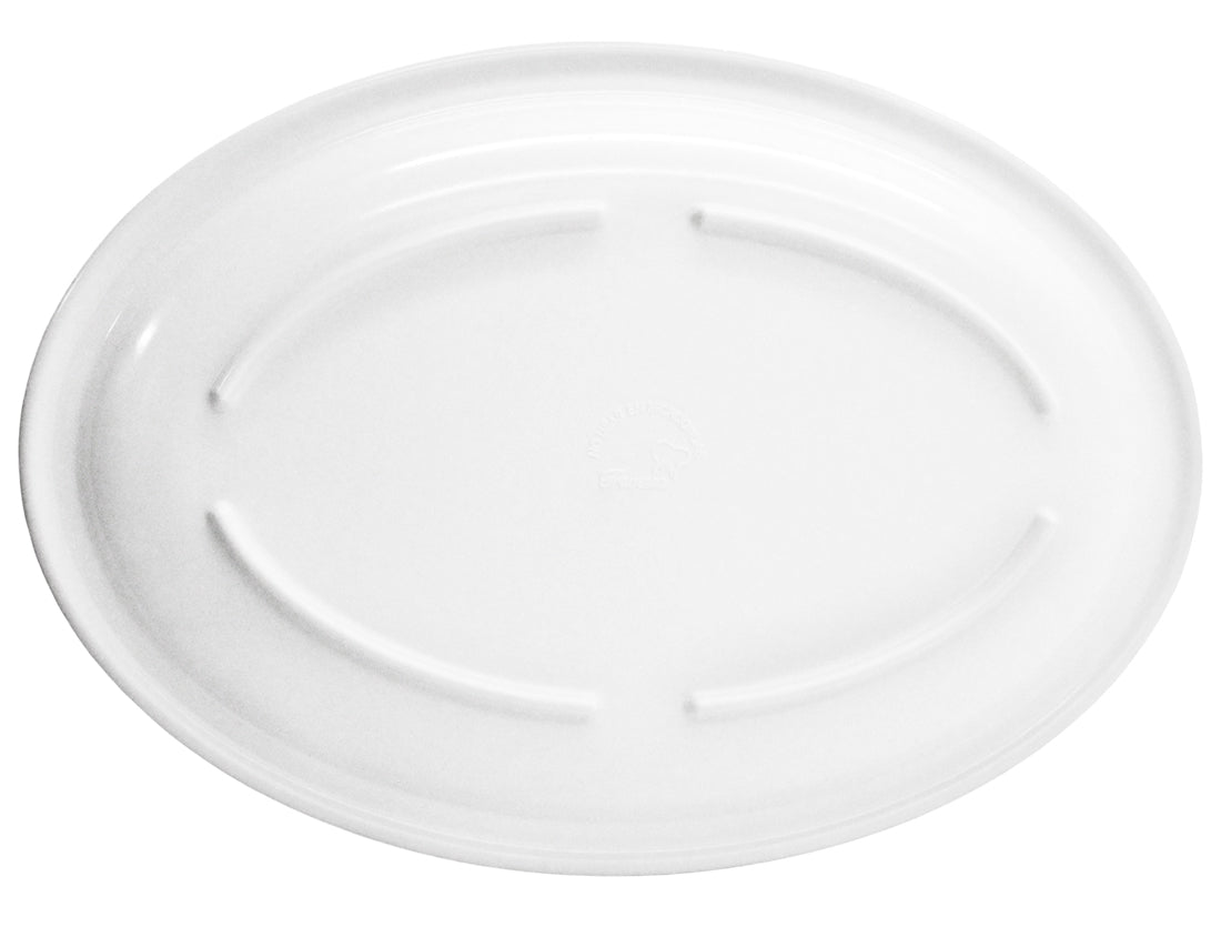 PLATO OVALADO 11.5" DE MELAMINA BLANCO     SKU : 004-009-101