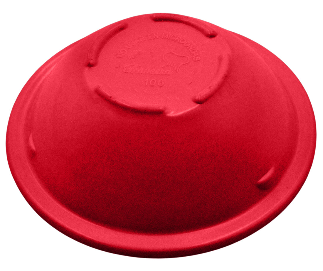 PLATO POSTRE 4.5" DE MELAMINA ROJO     SKU : 004-016-106