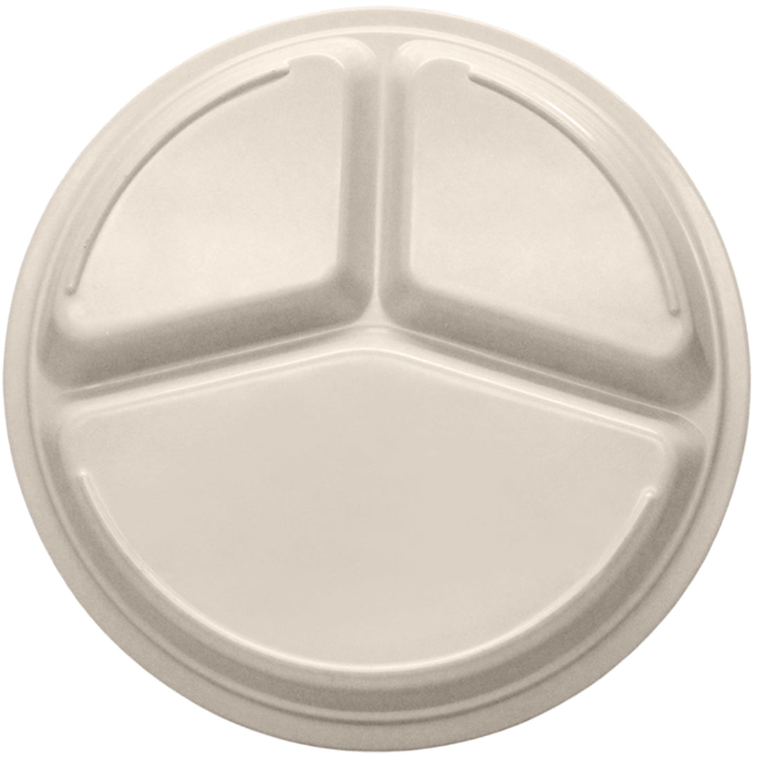 PLATO 3 SECCIONES 9" INST MELA BEIGE          SKU : 004-108-126