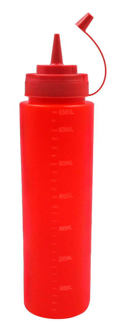 BOTELLA DISPENSADORA PLASTICO ROJO 24OZ         SKU :  023-102-024