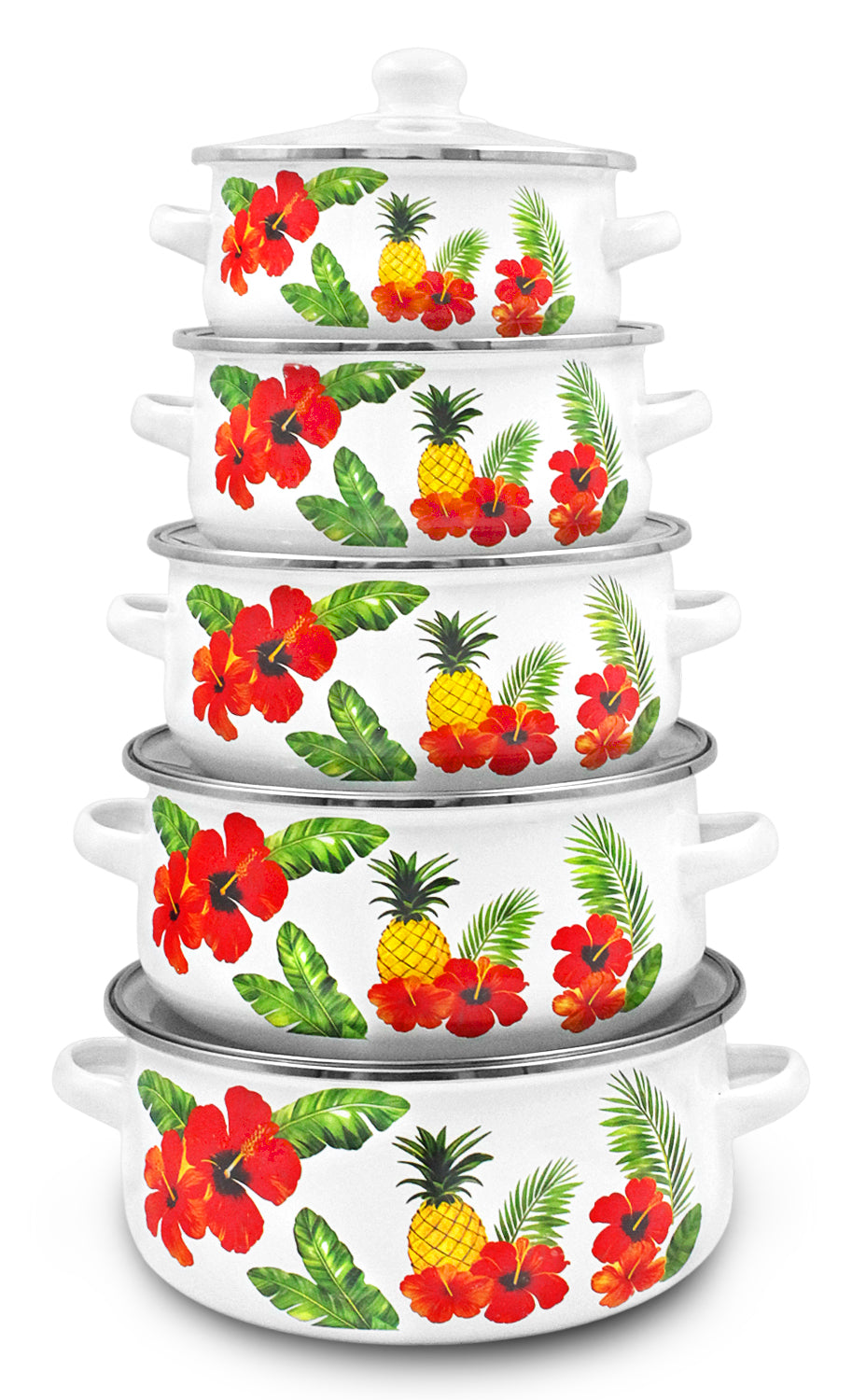 SET 5 OLLAS PELT TV16,18,20,22,24CM PIÑAS          SKU : 043-041-003