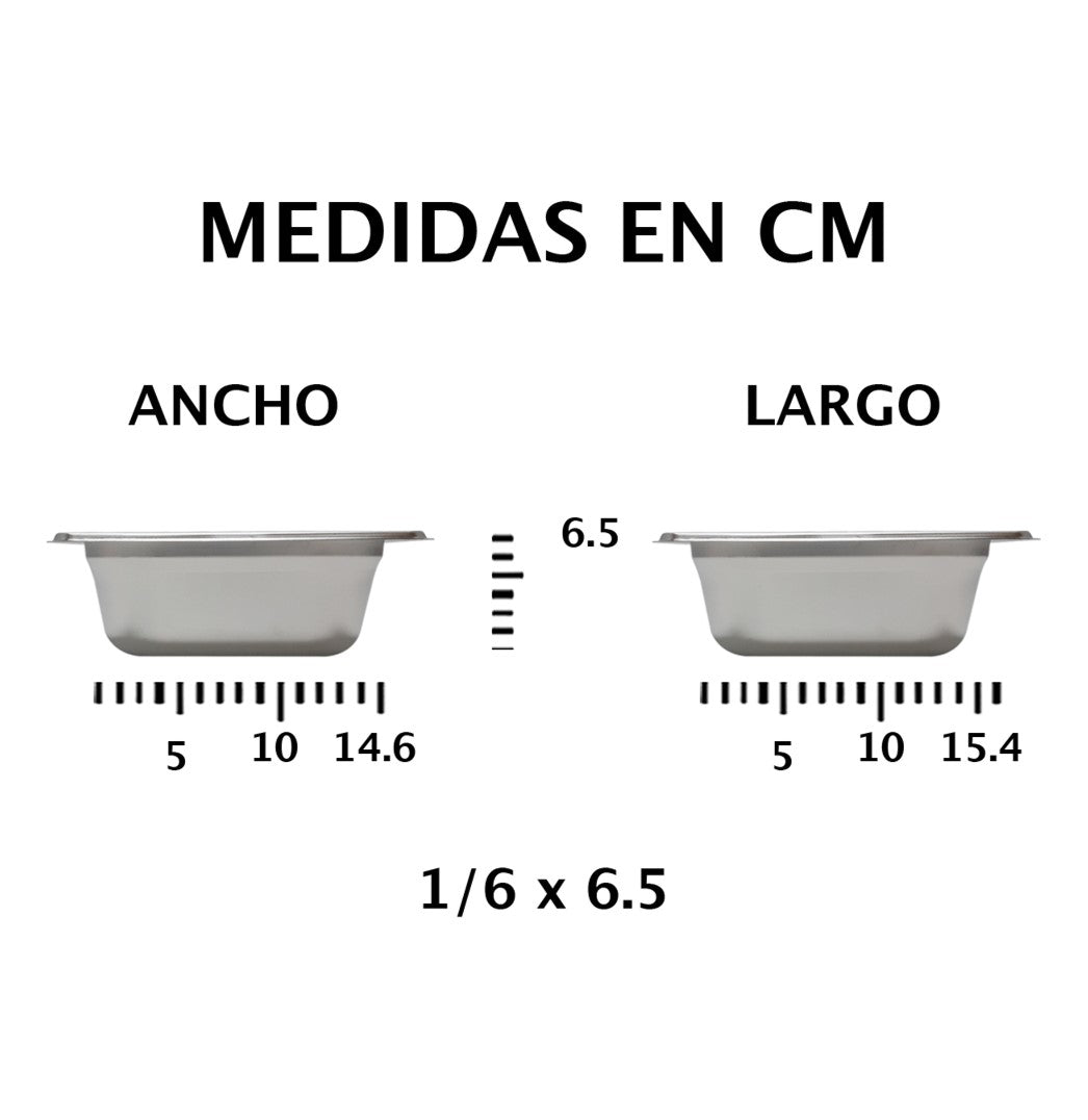 INSERTO AC.INOX 1/6X6.5 NSF  SKU : 058-101-034