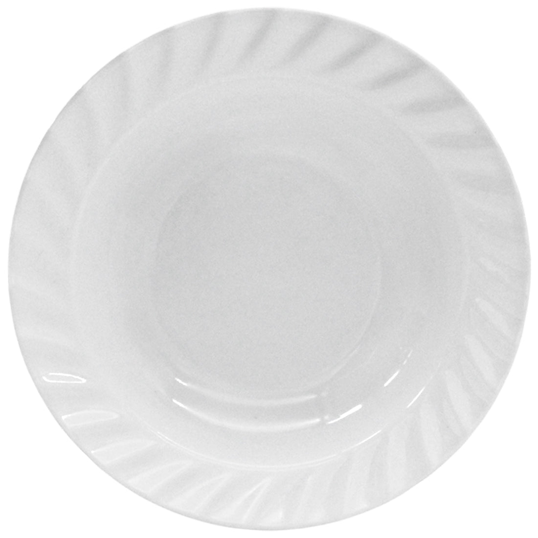 PLATO SOPERO ONDULADO 8.5" MELAMINA BLAN     SKU : 103-009-005