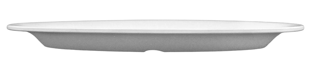 PLATO OVALADO 12" MELAMINA BLANCA DIAMANTE     SKU : 105-009-102